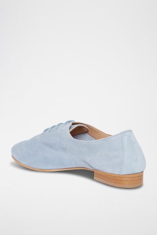 Derbys en croûte de cuir nubuck Azul - Bleu