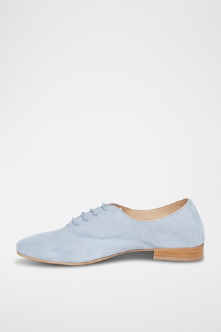 Derbys en croûte de cuir nubuck Azul - Bleu