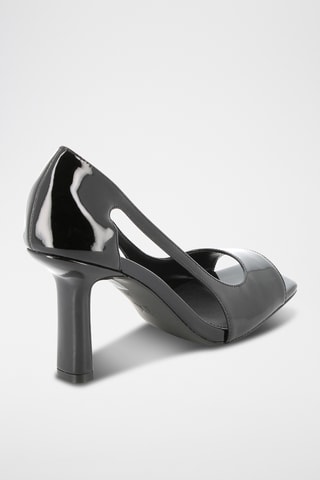 Sandálias de salto envernizadas Divine - Preto