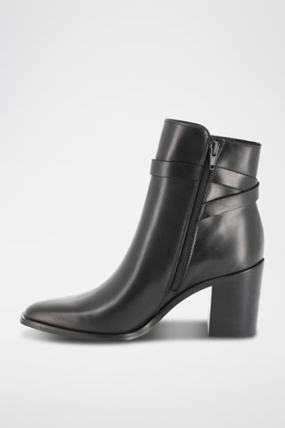 Botins em couro Baronne - Preto