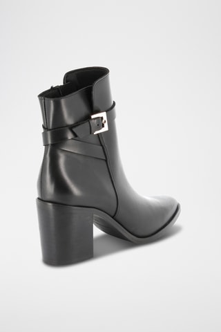 Botins em couro Baronne - Preto