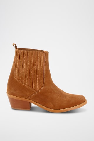 Bottines en nubuck Mirmande - Camel
