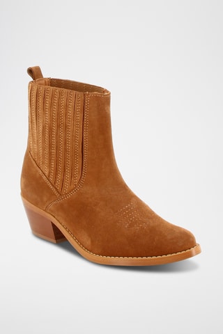 Bottines en nubuck Mirmande - Camel