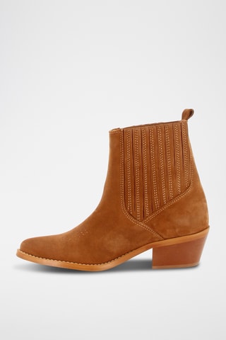 Bottines en nubuck Mirmande - Camel
