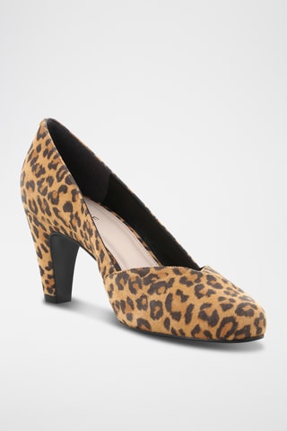 Escarpins en nubuck Audrey - Marron