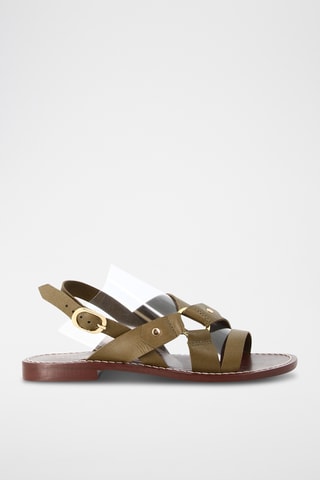 Sandales en cuir Camila - Kaki