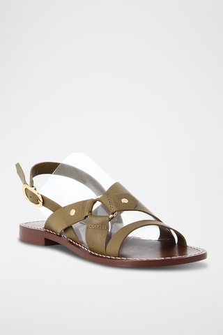 Sandales en cuir Camila - Kaki