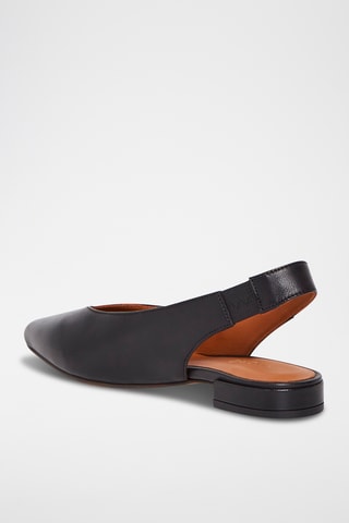 Ballerines en cuir de chèvre Rosee - Noir