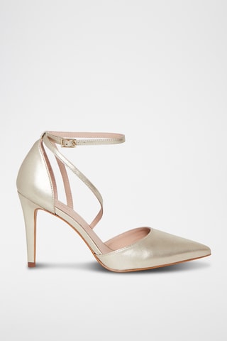 Escarpins en cuir verni Endiablee - Doré