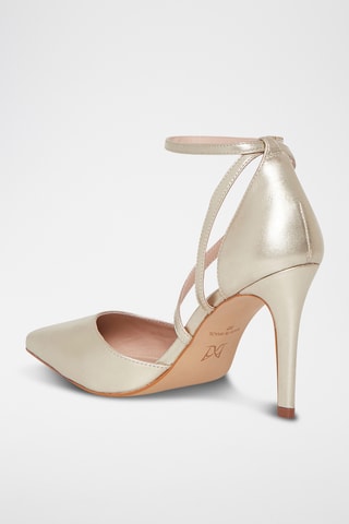 Escarpins en cuir verni Endiablee - Doré