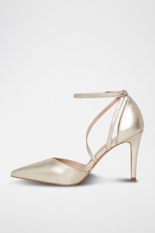 Escarpins en cuir verni Endiablee - Doré