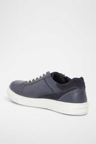 Baskets montantes en cuir Antonio - Bleu