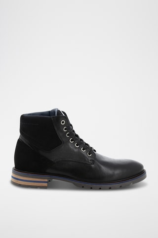Boots em couro Vincent - Preto