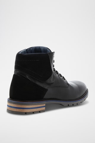 Boots em couro Vincent - Preto