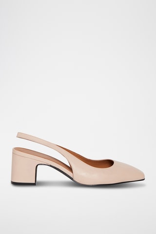 Escarpins en cuir Livia - Marron