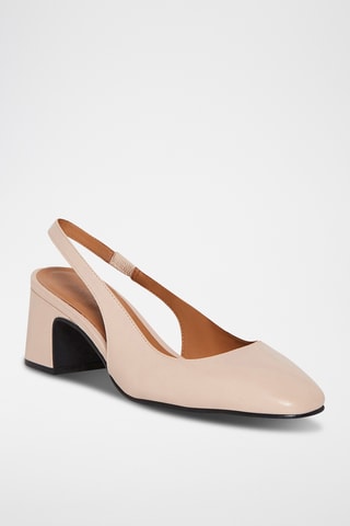 Escarpins en cuir Livia - Marron