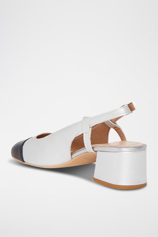 Escarpins en cuir de chèvre Brunie - Argenté