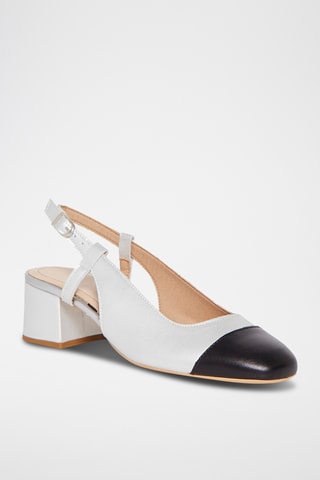 Escarpins en cuir de chèvre Brunie - Argenté