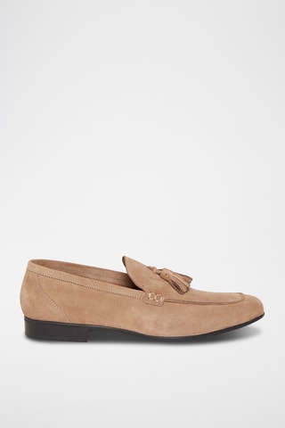 Mocassins en nubuck James - Camel