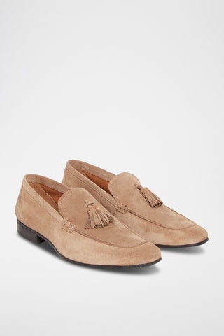 Mocassins en nubuck James - Camel
