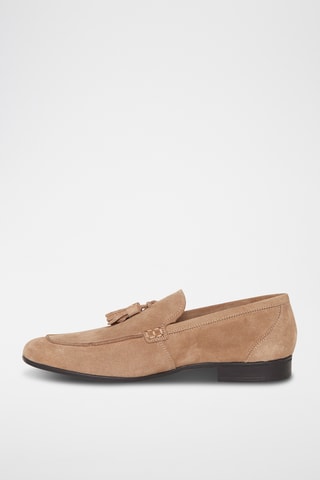 Mocassins en nubuck James - Camel