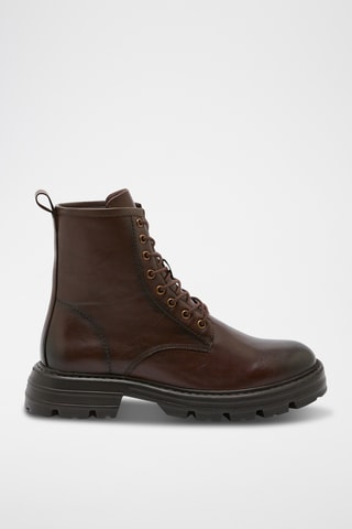Boots em couro Gregory - Castanho