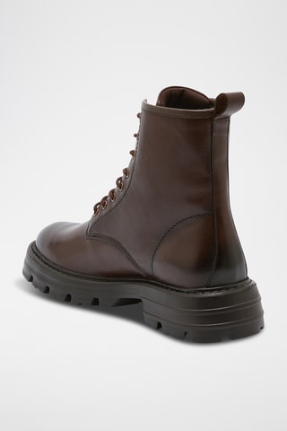 Boots em couro Gregory - Castanho