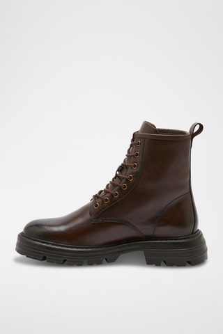 Boots em couro Gregory - Castanho