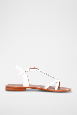 Sandales en cuir Ella - Blanc