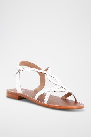 Sandales en cuir Ella - Blanc