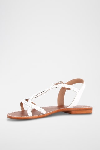 Sandales en cuir Ella - Blanc