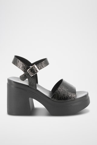 Sandálias de salto Talita - Preto