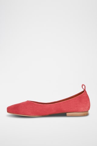 Ballerines en cuir de chèvre nubuck Caliopa - Rose