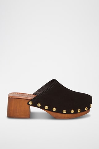 Sabots en nubuck Beca - Noir