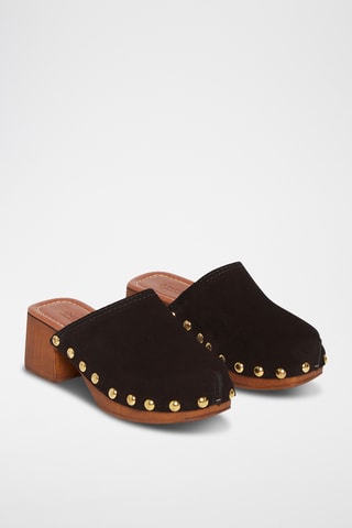 Sabots en nubuck Beca - Noir