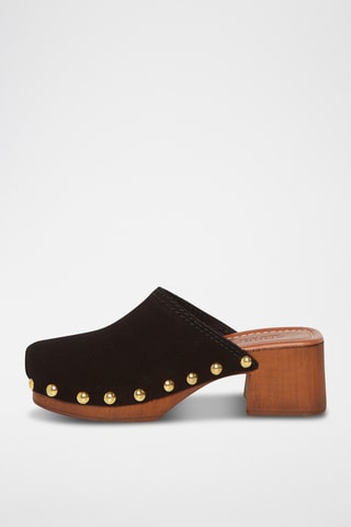 Sabots en nubuck Beca - Noir