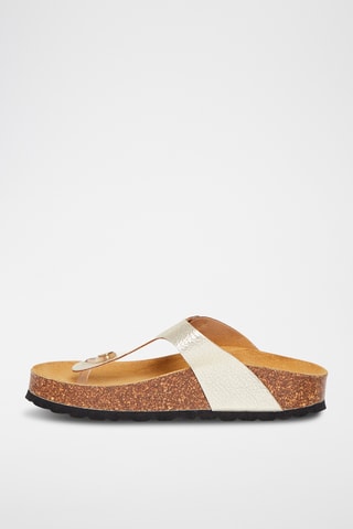 Sandales en cuir Pernette - Doré