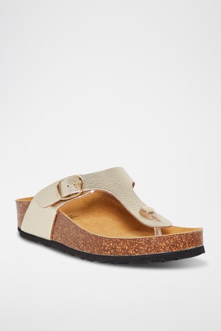 Sandales en cuir Pernette - Doré