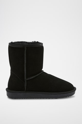 Botins forrados Snowball. - Preto
