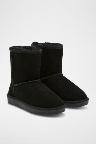 Botins forrados Snowball. - Preto