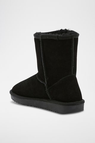 Botins forrados Snowball. - Preto