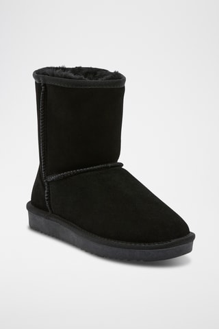 Botins forrados Snowball. - Preto