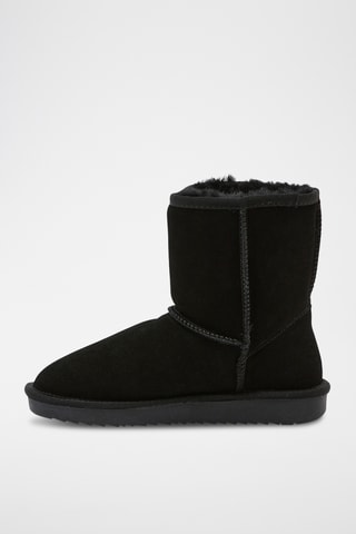 Botins forrados Snowball. - Preto