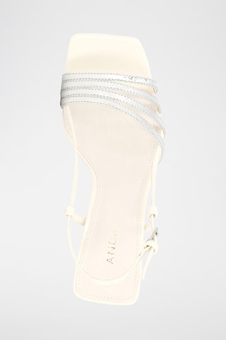 Sandálias de salto em couro Delicate - Prateado