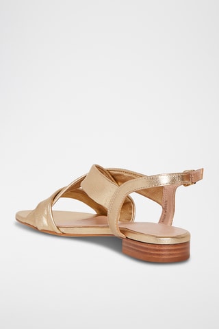 Sandales en cuir Bijou - Doré