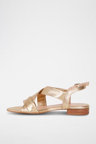 Sandales en cuir Bijou - Doré