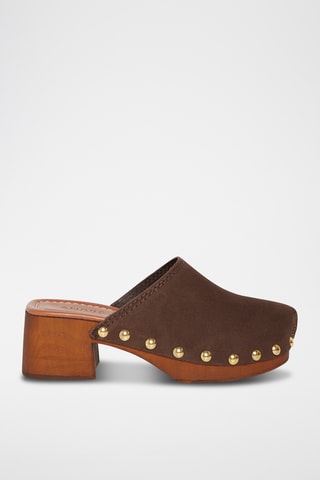 Sabots en nubuck Beca - Marron