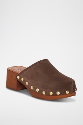 Sabots en nubuck Beca - Marron