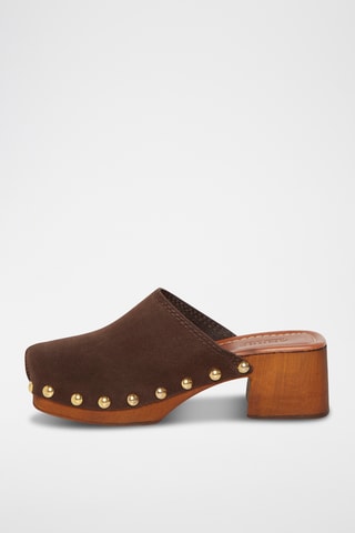 Sabots en nubuck Beca - Marron