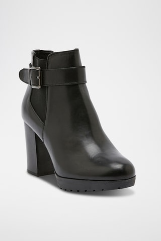 Bottines en cuir Echuca - Noir